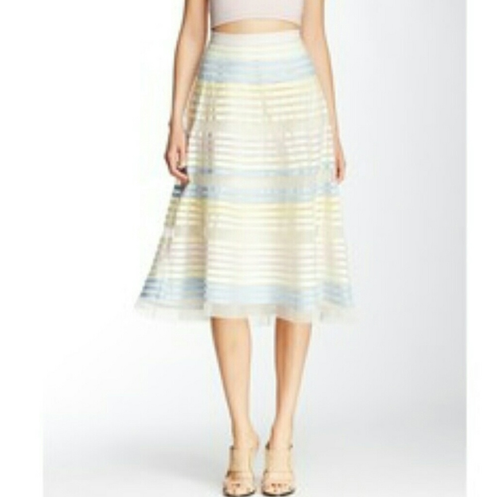 NWTFrench Connection Ribbon Midi Pastel Tulle Skir